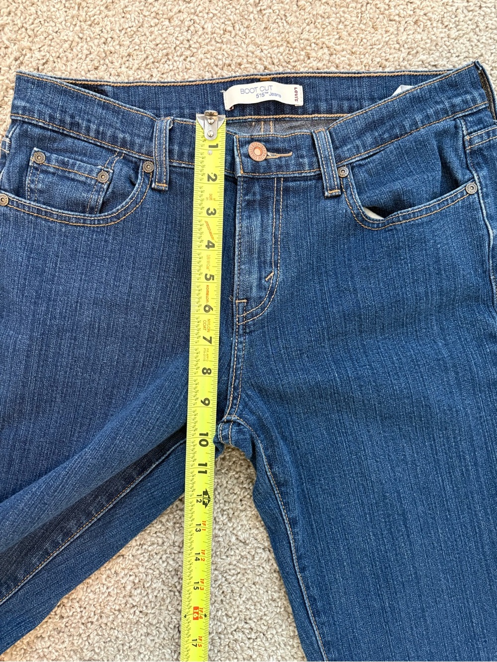 Levi's Women's Dark Blue Flare Jeans - Picture 8 of 10